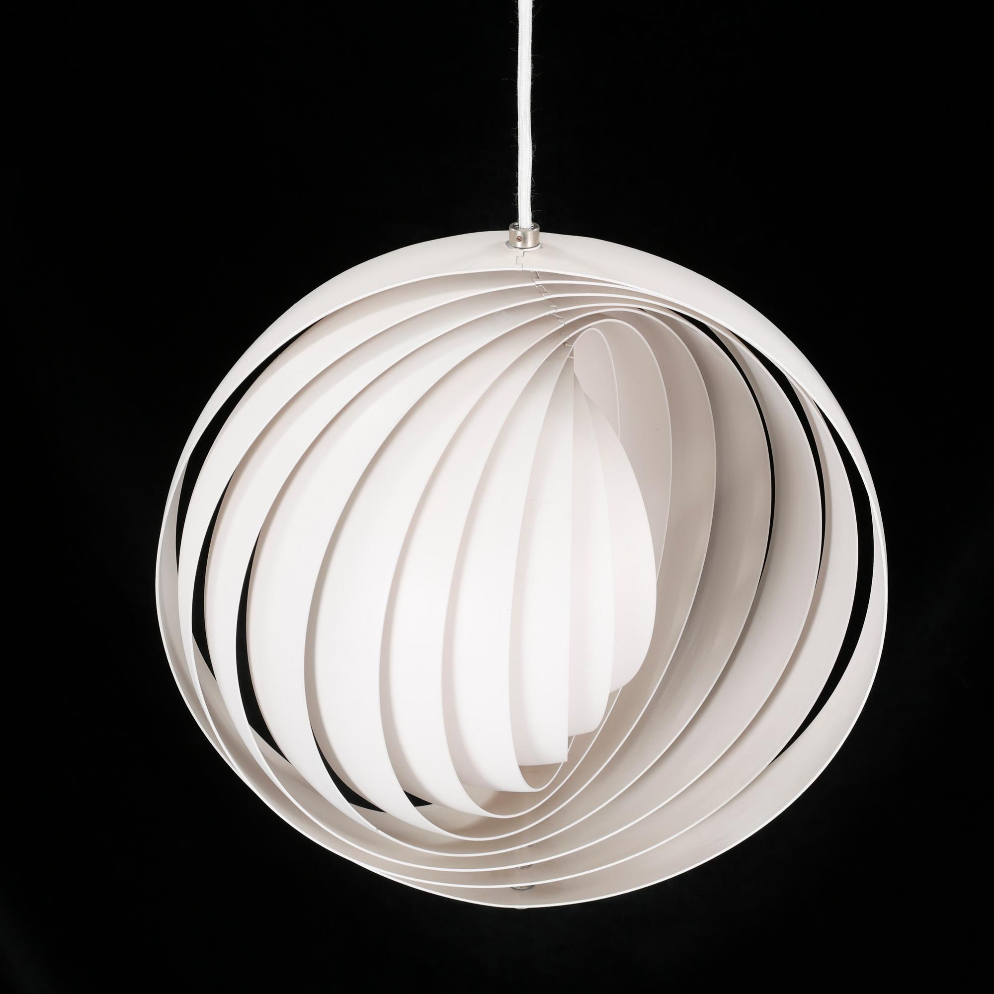 A "Moon Lamp" ceiling lamp, designed by Verner Panton, second half of the 20th century.