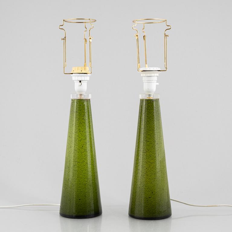 A pair of table lamps, second half of the 20th Century.