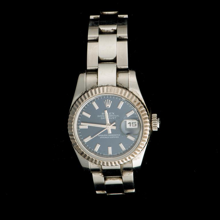 ARMBANDSUR, dam, Rolex Oyster Perpetual Datejust, stål, 2012.