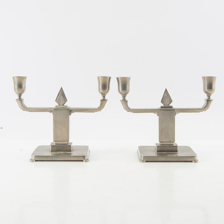 Candelabra, a pair, GAB, 20th century.