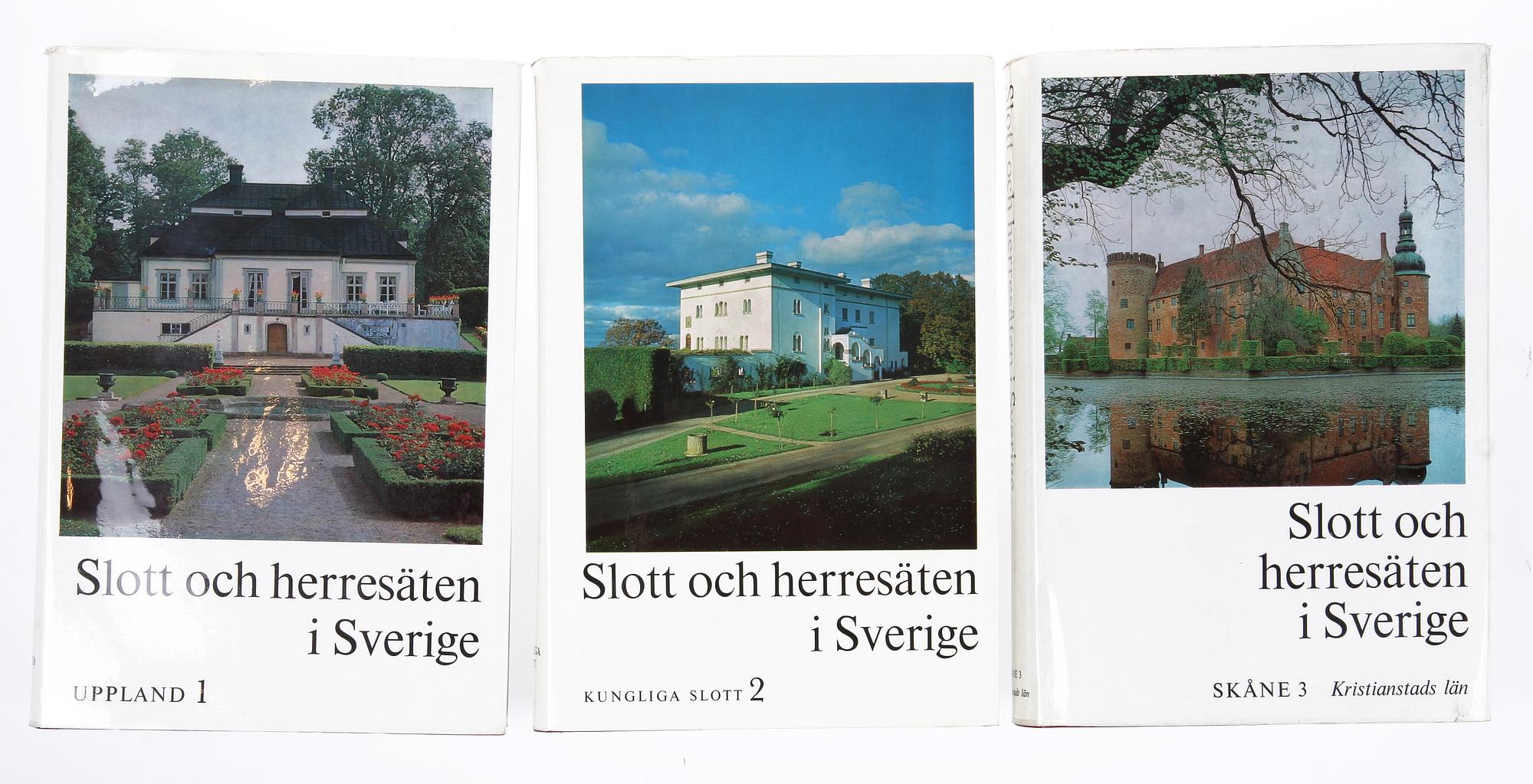 BÖCKER, 17 st, "Svenska slott och herresäten i Sverige", Allhems Förlag, Malmö, 1966-71.