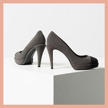 PUMPS, ett par, CHANEL, storlek 38,5.