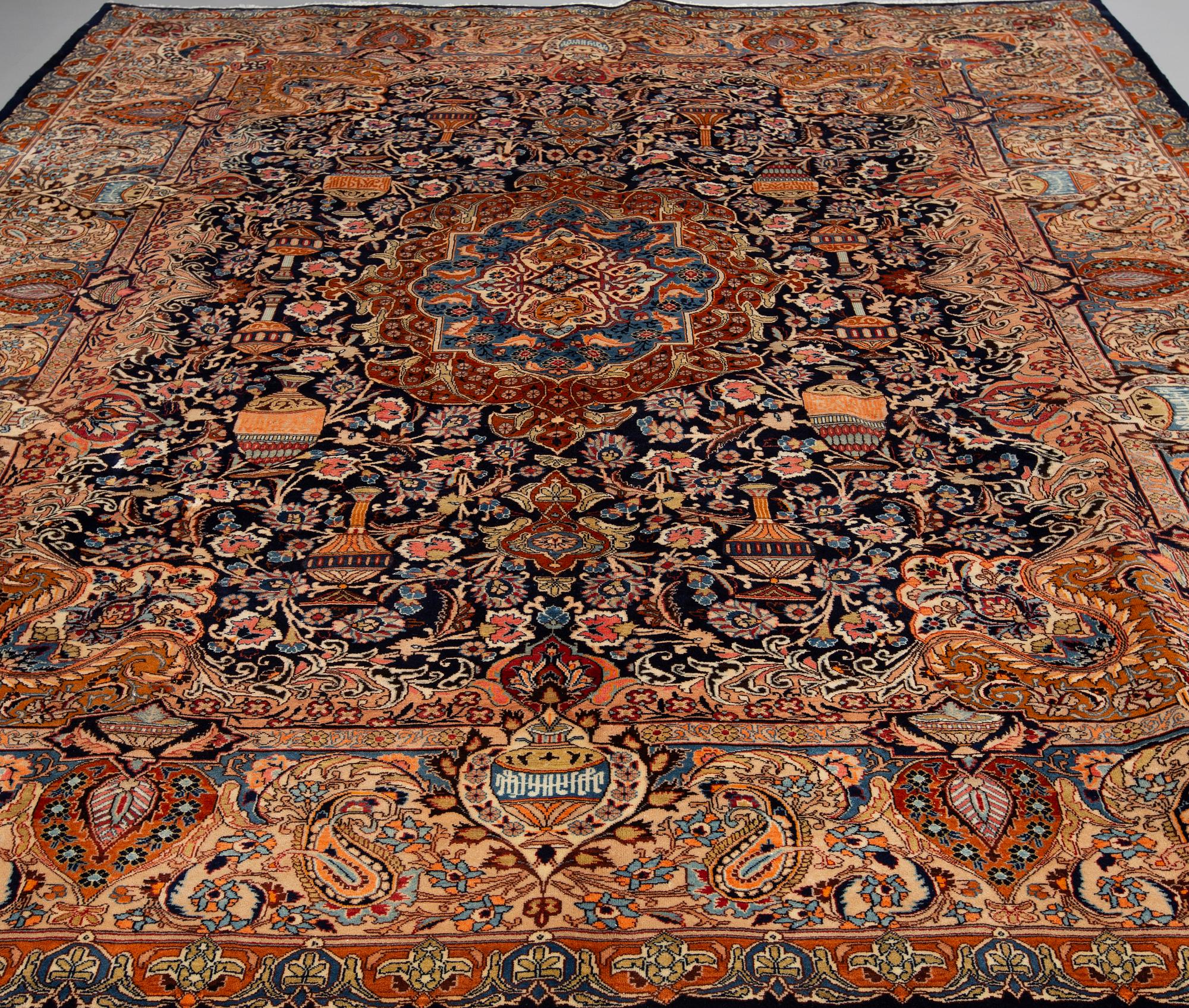 A KASHMAR RUG, 380 x 301 cm.