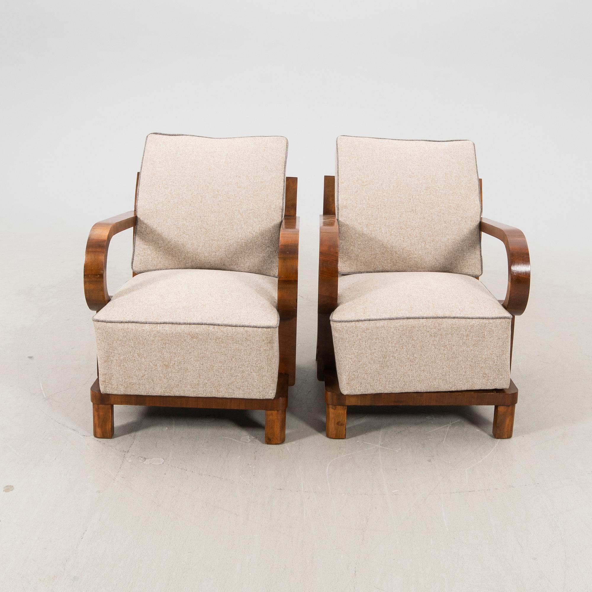 Fåtöljer ett par Art deco.