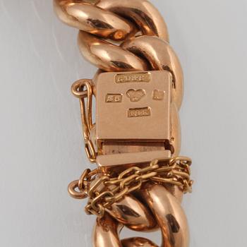 ARMLÄNK, 18K guld med 8 rosenslipade och 2 gammalslipade diamanter samt odlad pärla, Gustav Dahlgren & Co, Malmö, 1996.