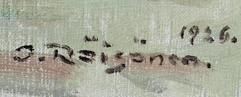 OKI RÄISÄNEN, olja på duk, signerad och daterad 1926.