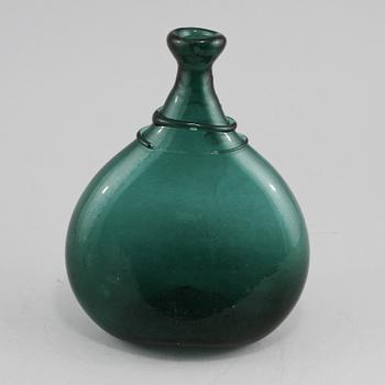 FLASKA, glas, troligen 1700-tal.