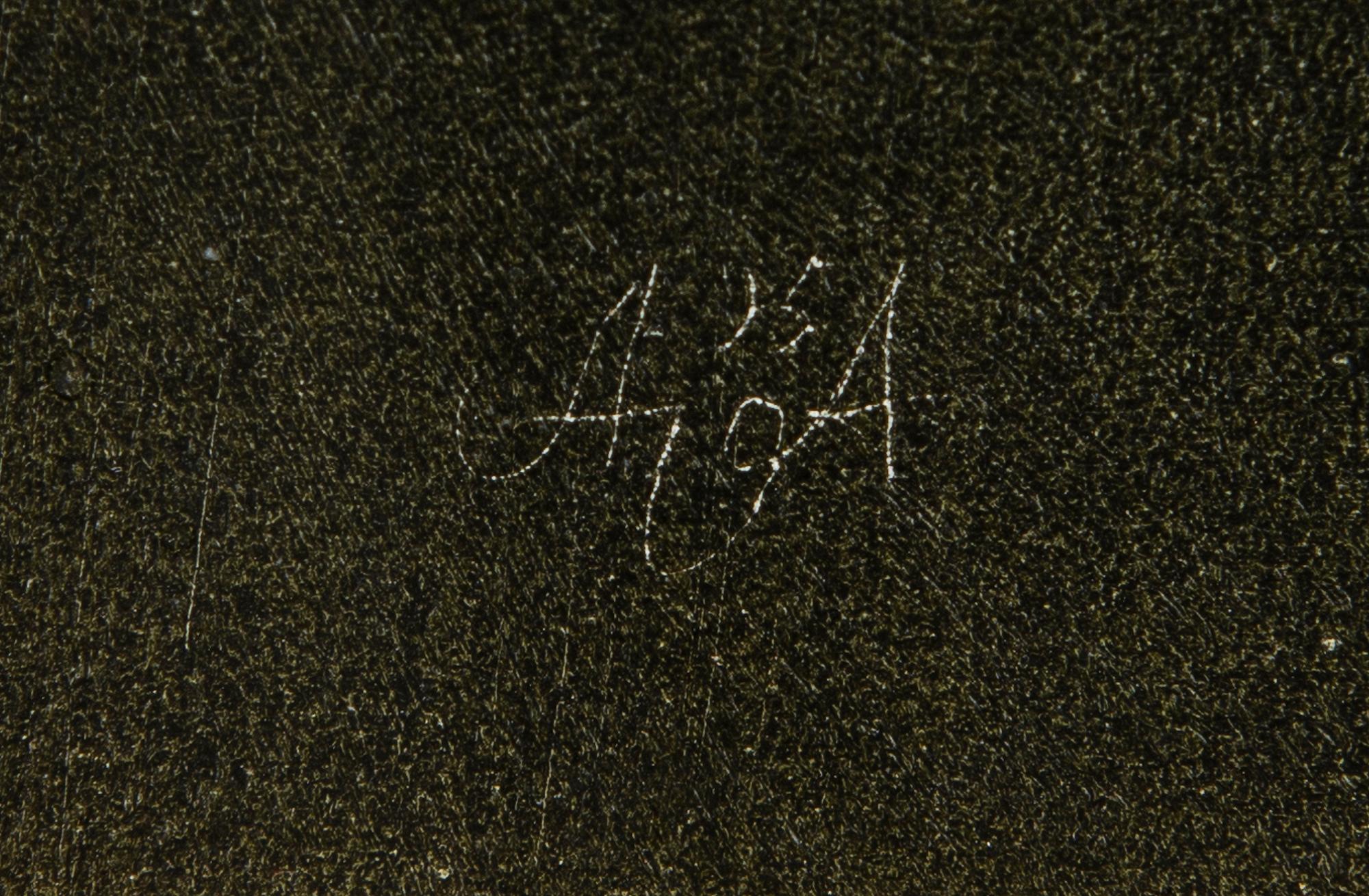 UNIDENTIFIED ARTIST, tempera on paper, monogram signature A.A, Russia late 20th century.