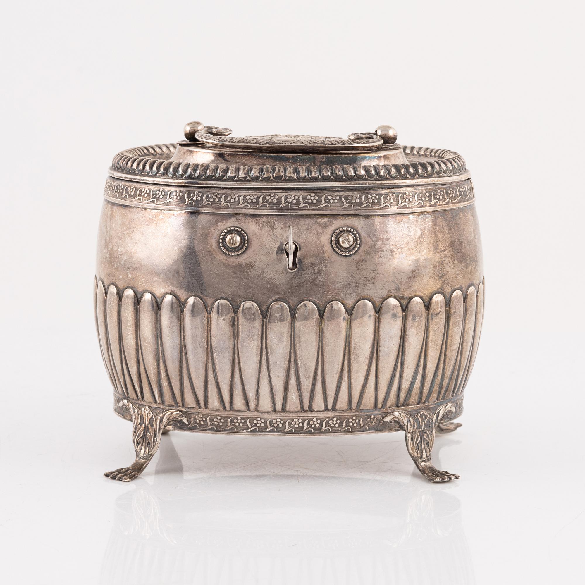 Magnus Fryberg, sockerskrin, silver, Jönköping, 1826.