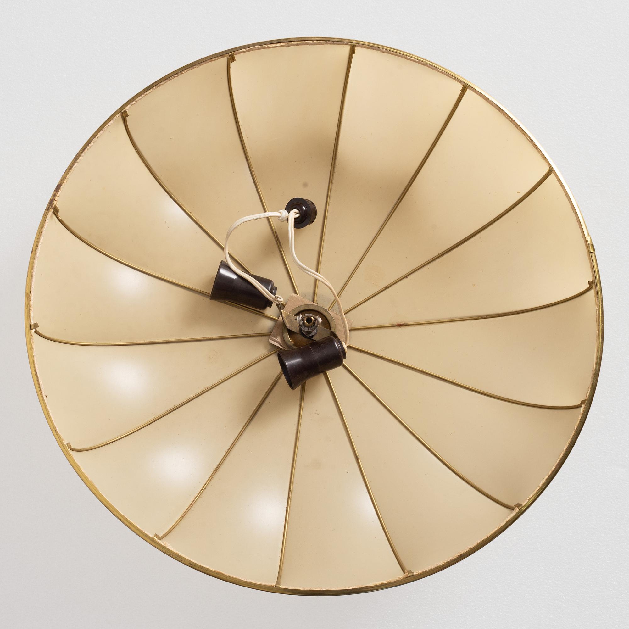 Ceiling lights, a pair, second half of the 20th century.