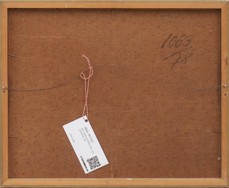 RICHARD BJÖRKLUND, olja på pannå.