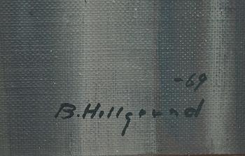 BENGT HILLGRUND, olja på pannå, signerad och daterad- 69.