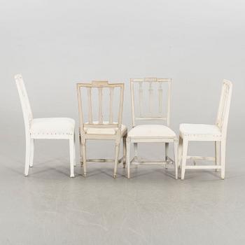 STOLAR, 5 st olika, sengustavianska, omkring 1800.