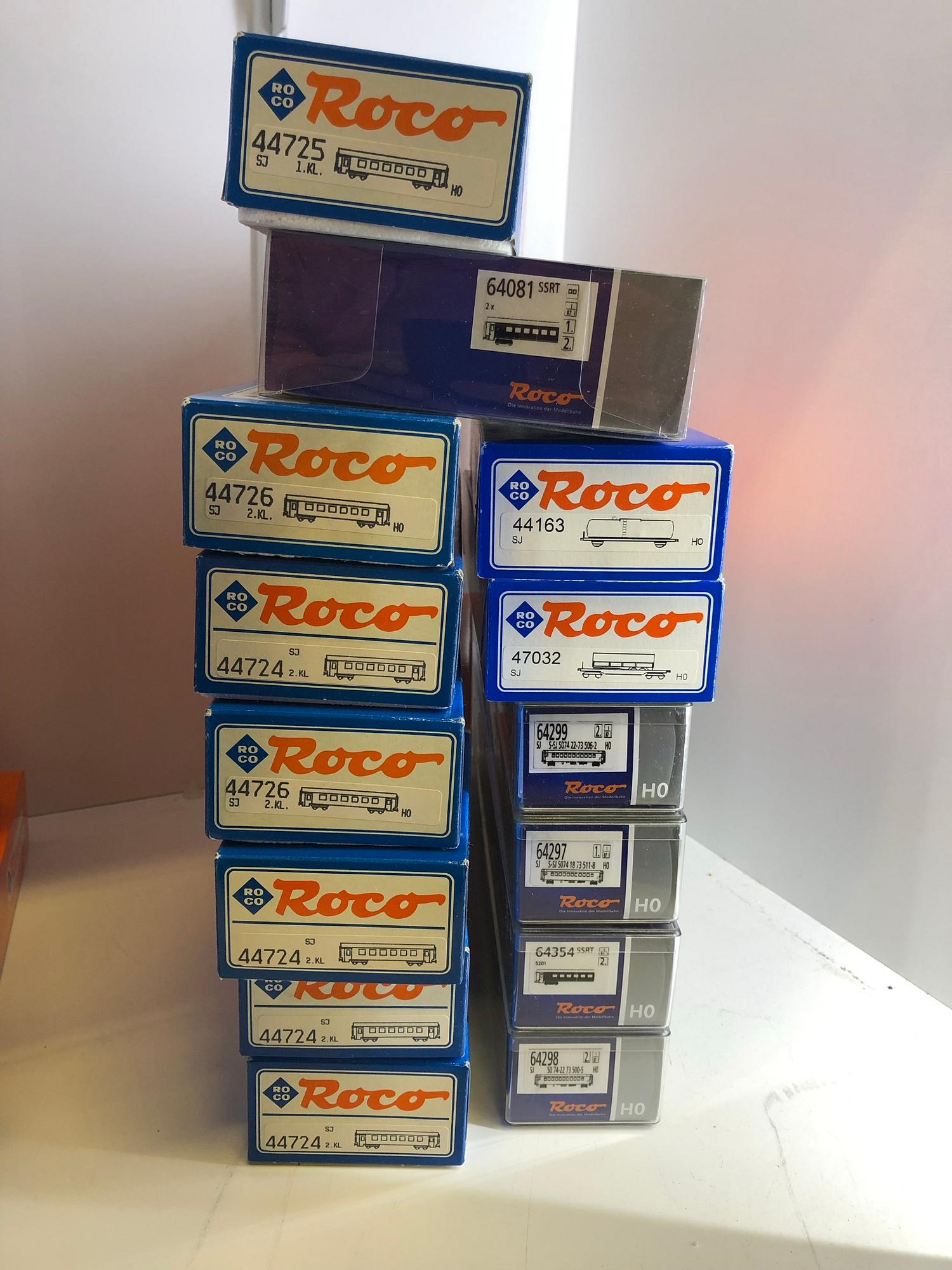 Roco, 1 lok samt 28 vagnar, SJ, H0.