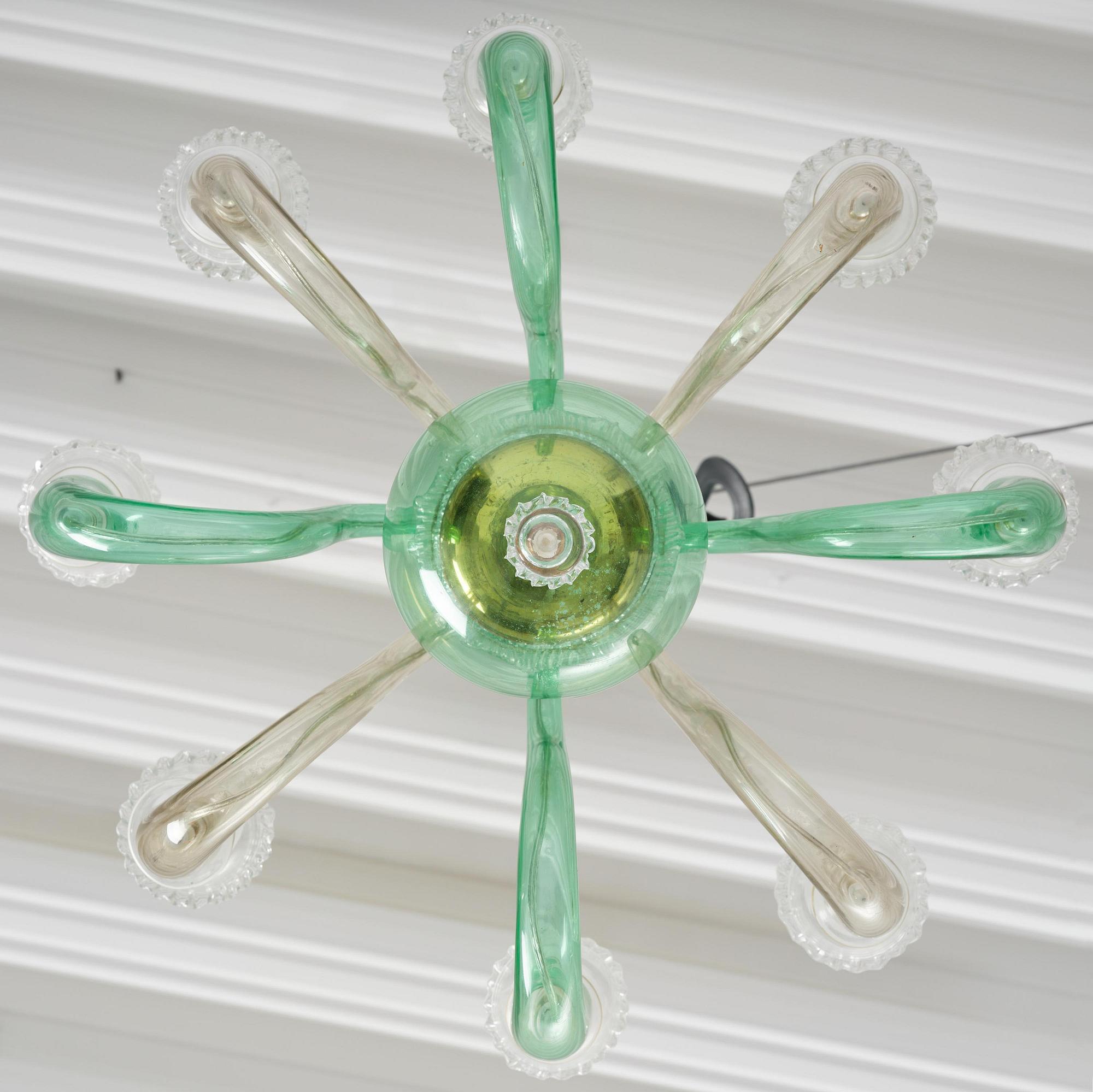 Gio Ponti, ljuskrona, Venini, Murano, Italien, 1945-50.