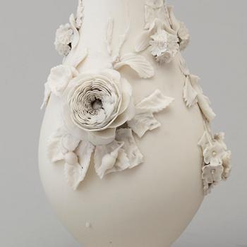 SIX PARIAN VASES, Gustafsberg, second half of the 19th century.