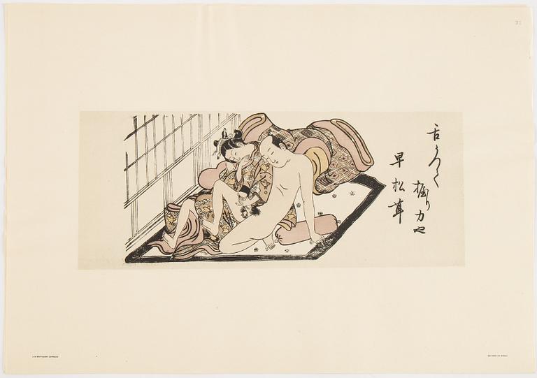 Mapp av Francois Poncetton, Les Erotiques Japonais, Paris, Editions du Siecle, 121 Bouleard Saint-Michel. MCMXXV.