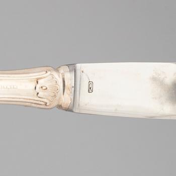 A 66 piece silver cutlery set, 'Patricia', MEMA, Lidköping, Sweden, 1966-1970.