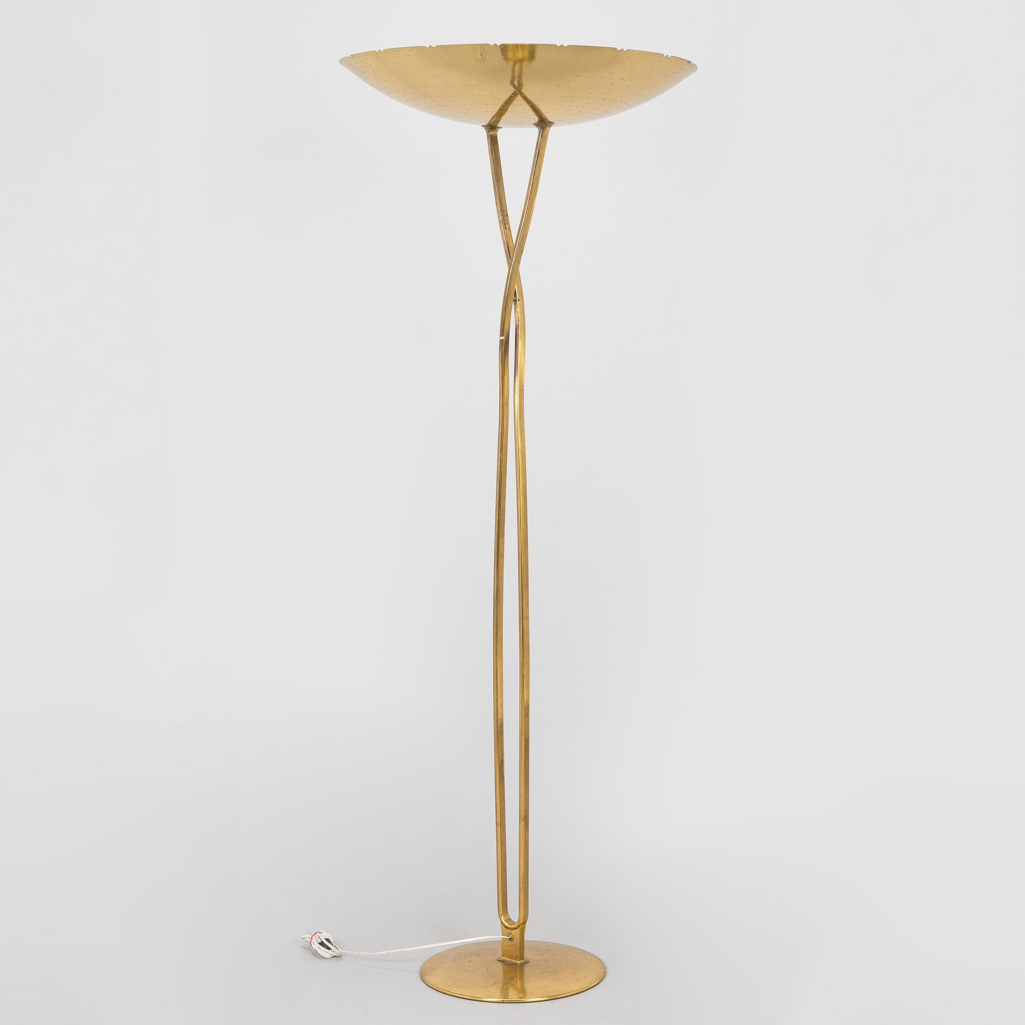 Paavo Tynell, A mid-20th century floor lamp model 9640, Taito Oy, Finland.