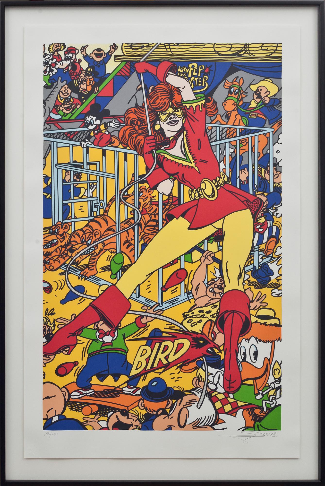 GUDMUNDUR ERRÓ, färgsrigrafi, signerad och numrerad 133/150.