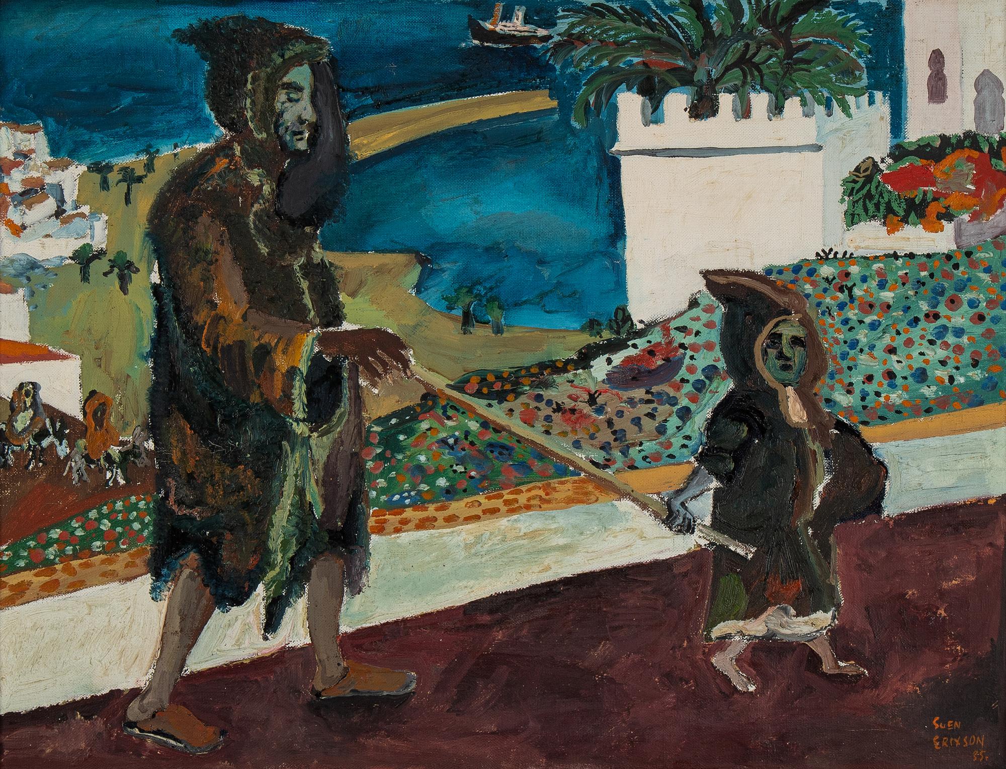 Sven X:et Erixson, olja på duk, signerad Sven Erixson och daterad -35.