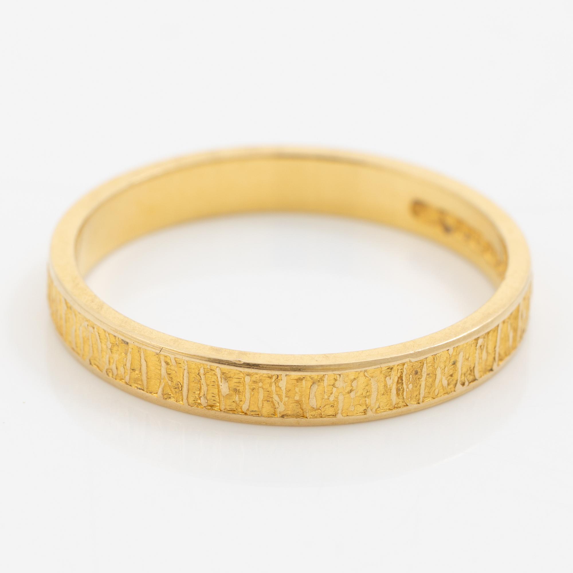 Lapponia, ring 18K gold, Finland 1978.