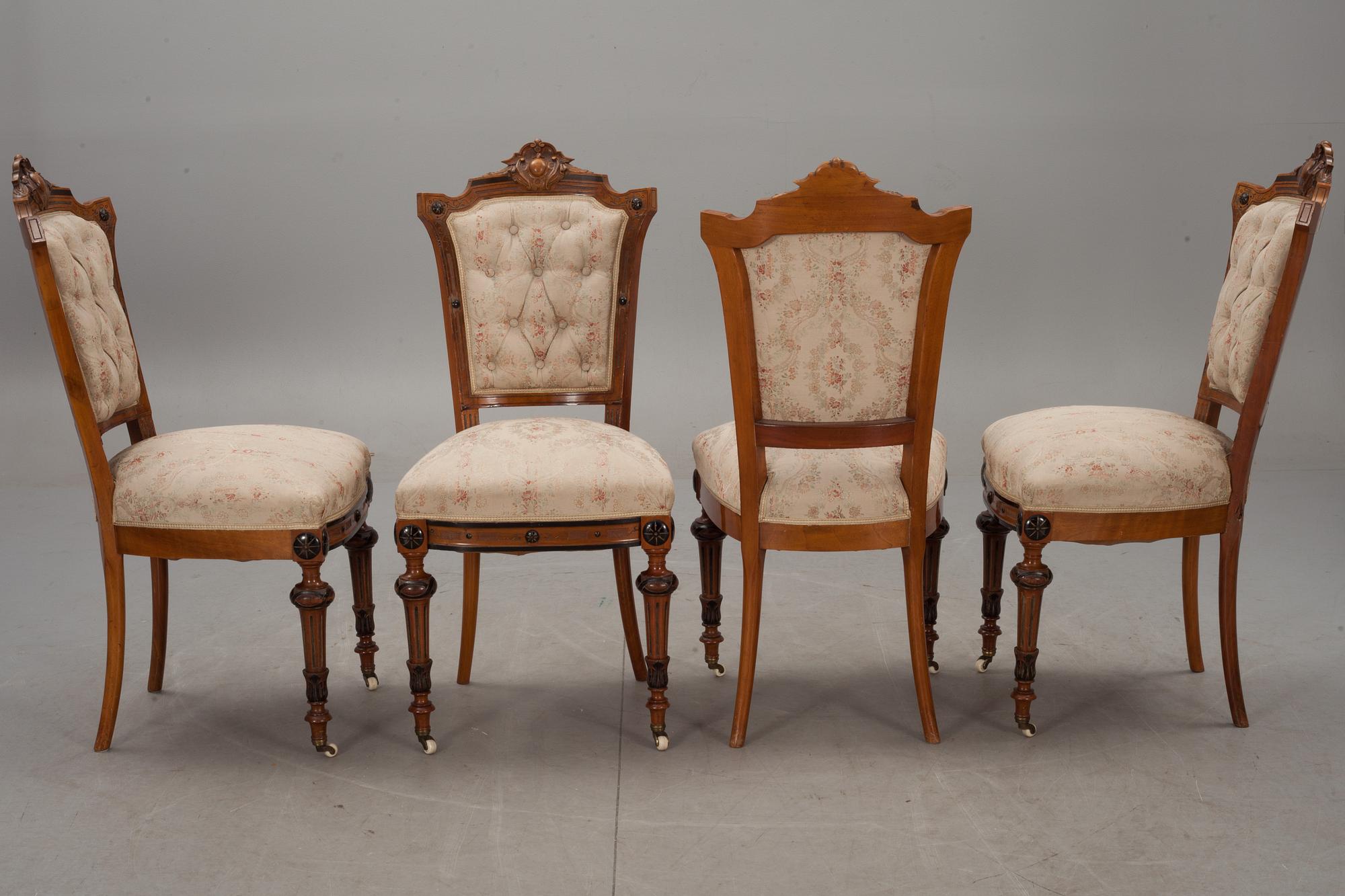 STOLAR, 6 st, oscarianska, 1800/1900-tal.