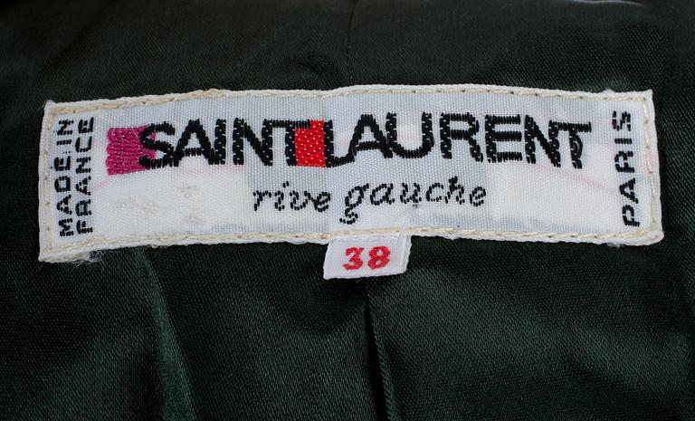 An Yves Saint Laurent jacket, from the Russian Collection.