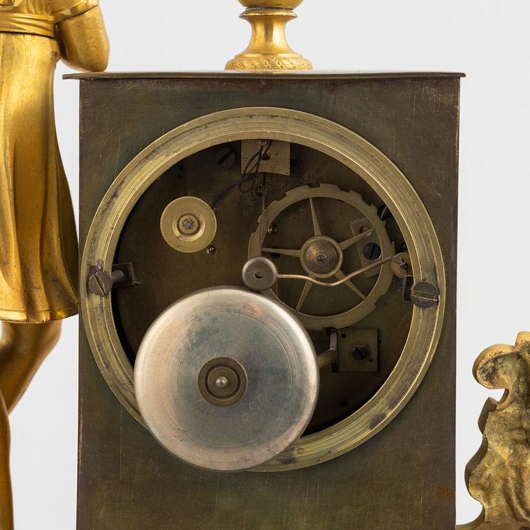 A mantle clock, presumably France, first half of the 19th century.