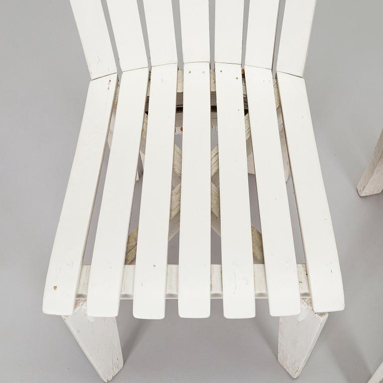 Alvar & Aino Aalto, Tuoleja, 4 kpl, Aurinko-sarja. 1960/70-luku.