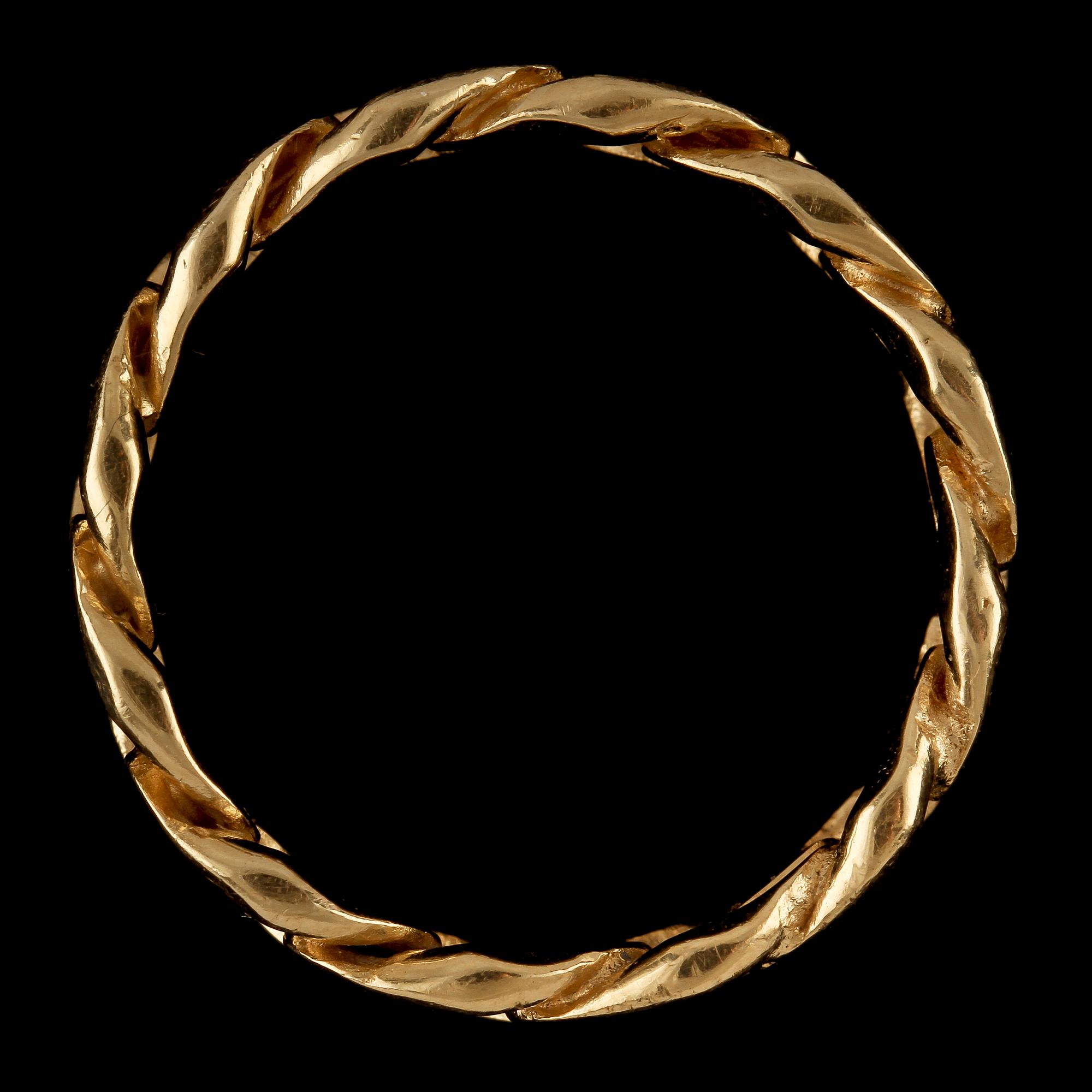 RING, 18k guld, GHA, Guldfynd, Hallbergs Guld och Albrekts Guld, 1900-tal. Vikt 8 g.
