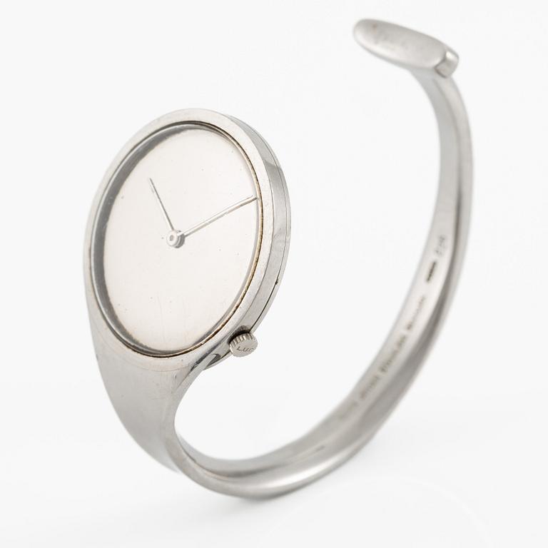 Georg Jensen, "L.U. Chopard & Cie", design Vivianna Torun Bülow-Hübe, wristwatch, 33 mm.