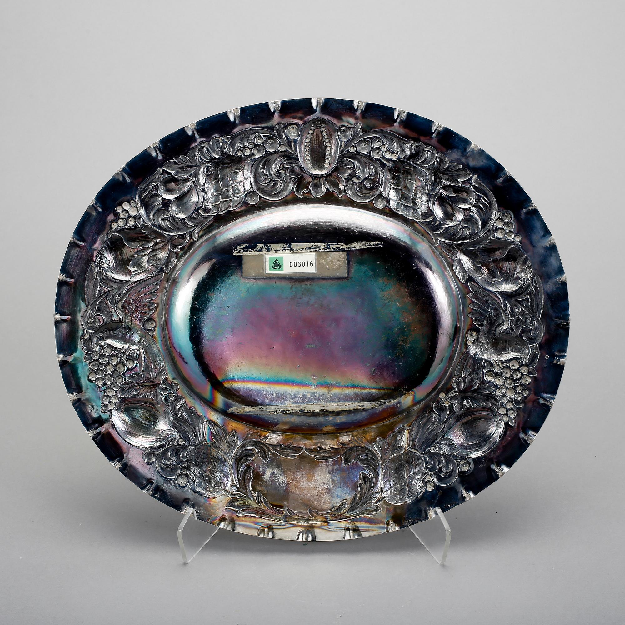 FAT, silver, K. Anderson, otydlig datering. Vikt ca 700 gram.