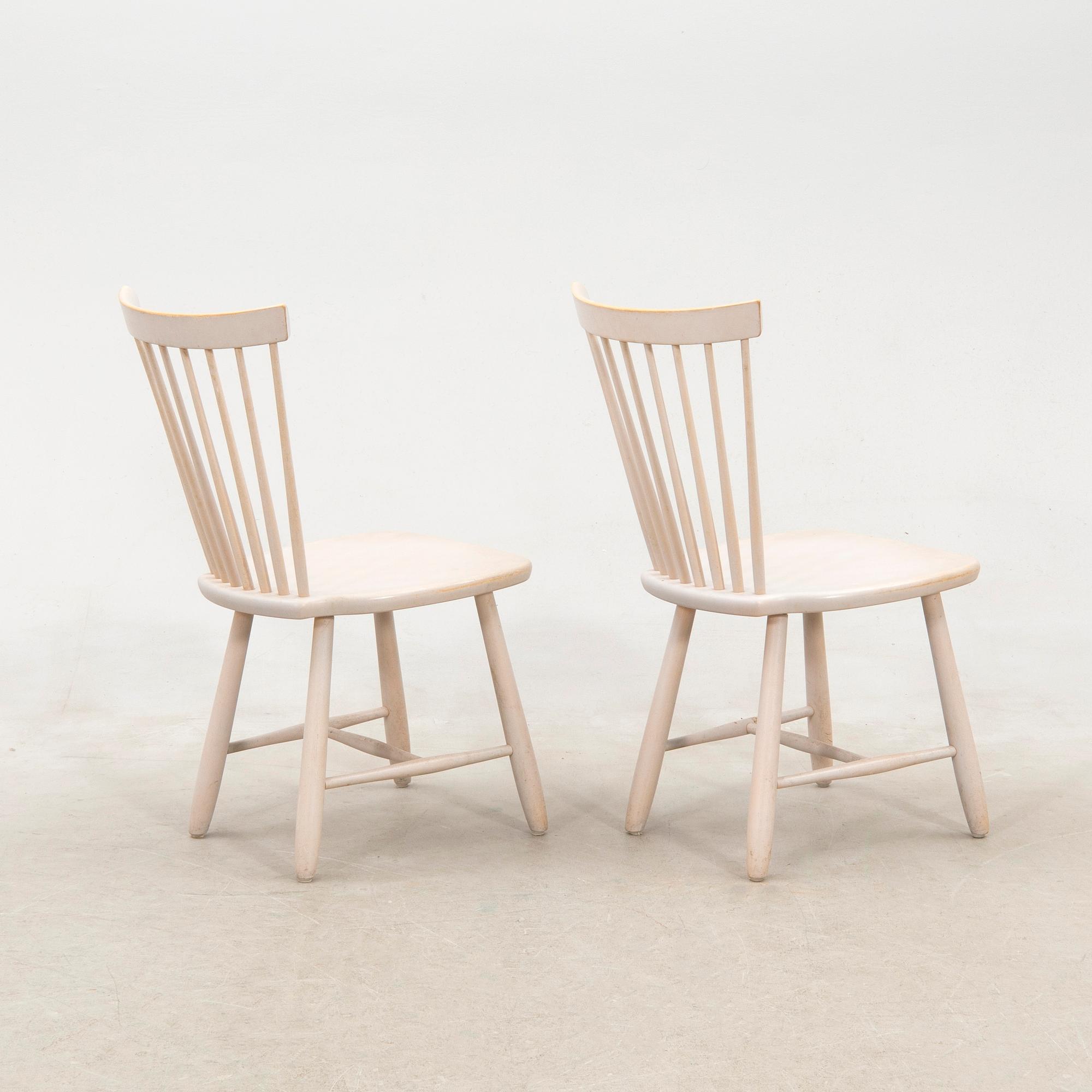 Carl Malmsten, stolar 6 st "Lilla Åland" Stolab 2006.