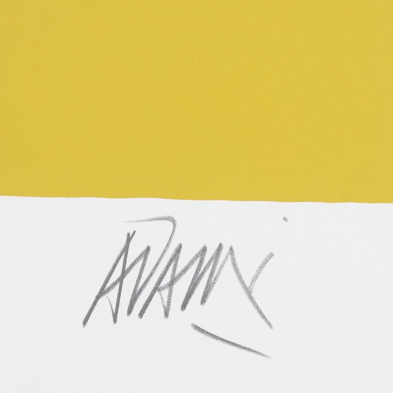 VALERIO ADAMI, färgserigrafi, signerad och numrerad XX/XX.