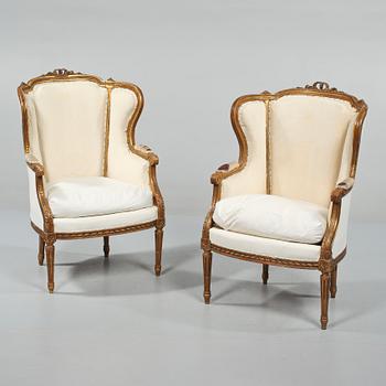 BERGERER, ett par, Louis XIV-stil, 1900-talets första kvartal.