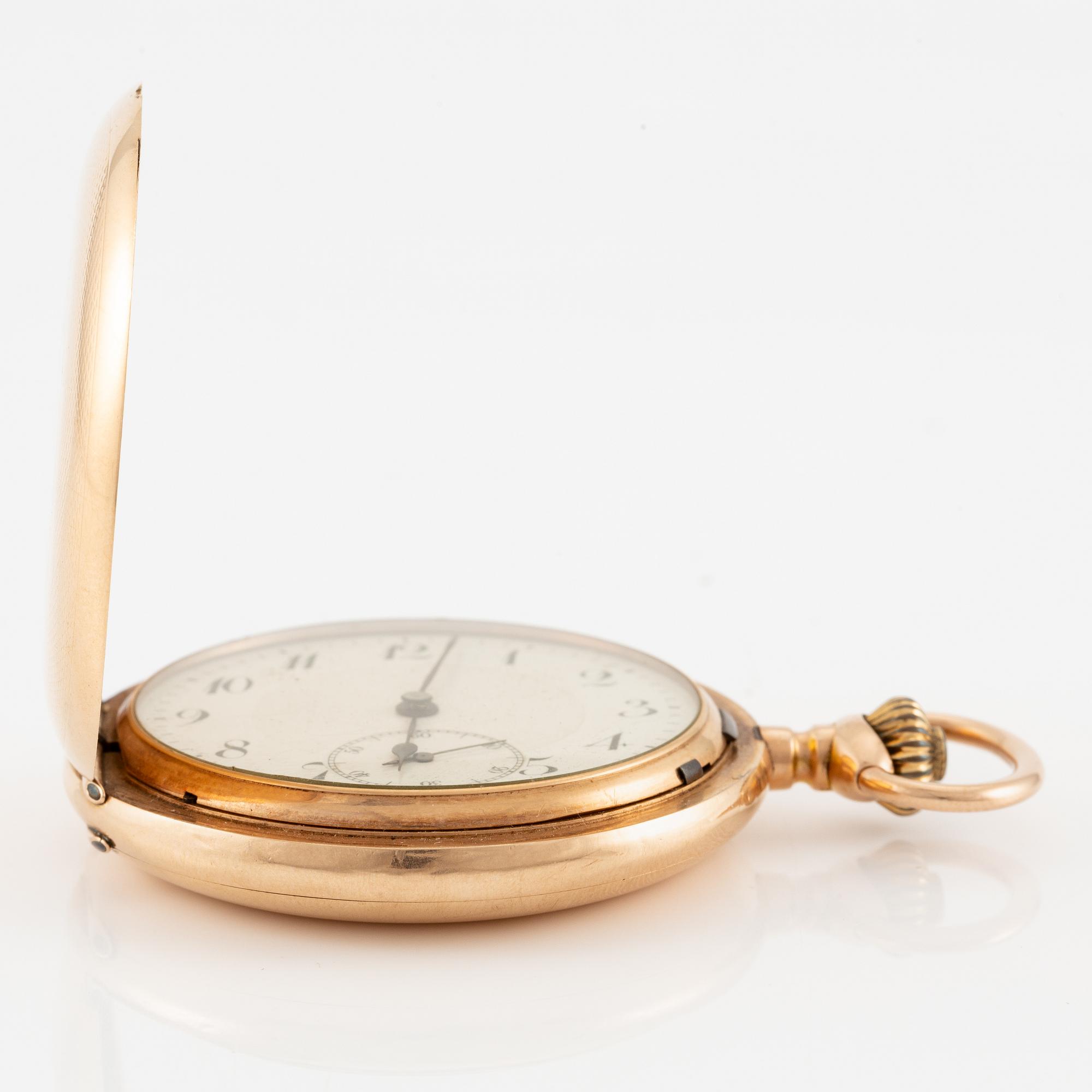 Pocket watch, hunter, 51 mm.