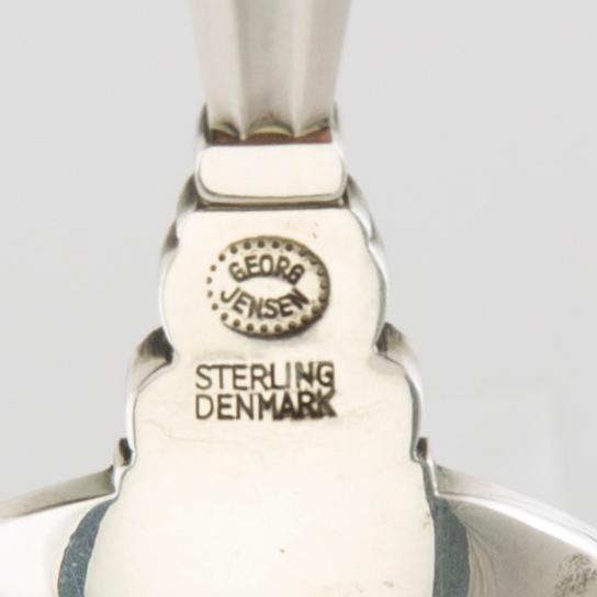Johan Rohde, Cutlery 15 dlr "Konge/Acorn" sterling silver for Georg Jensen, Denmark.