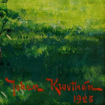 JOHAN KROUTHÉN, olja på duk, signerad och daterad 1928.
