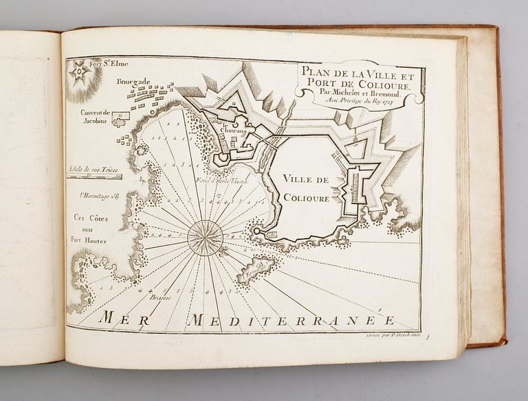 HENRI MICHELOT & LAURENT BRÉMOND, Recüeil de Plusieurs Plans des Ports et Rades de la mer Mediterranée, 1727-32.