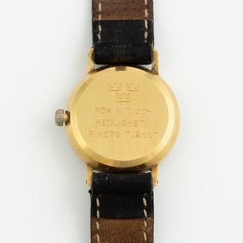 Eterna, Q, wristwatch, 22 mm.