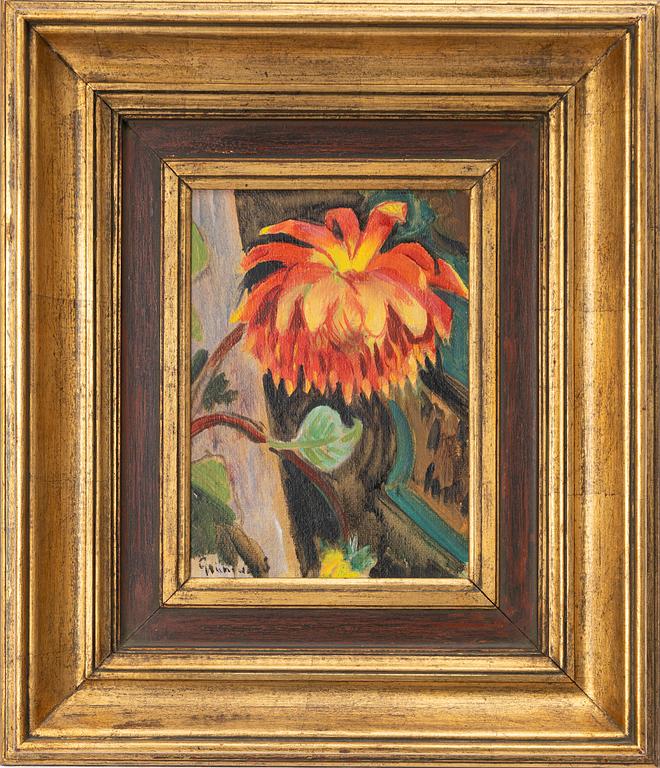Isaac Grünewald, Still Life with Dahlia.