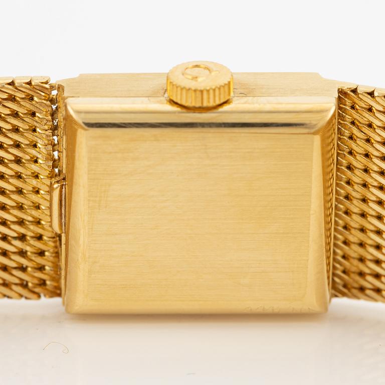 Omega, wristwatch, 15 x 15 mm.
