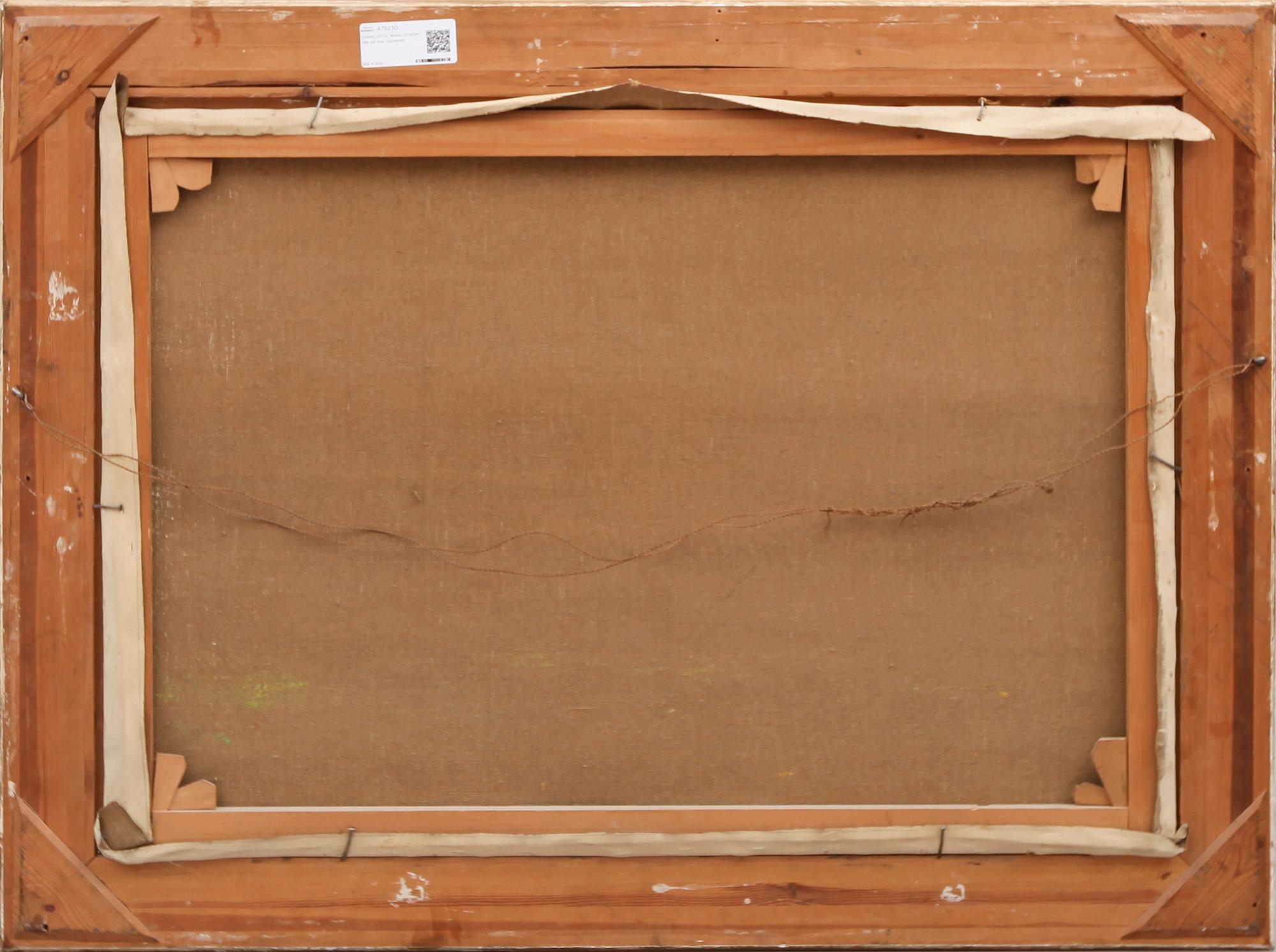 CHARLOTTE WAHLSTRÖM, olja på duk, signerad.