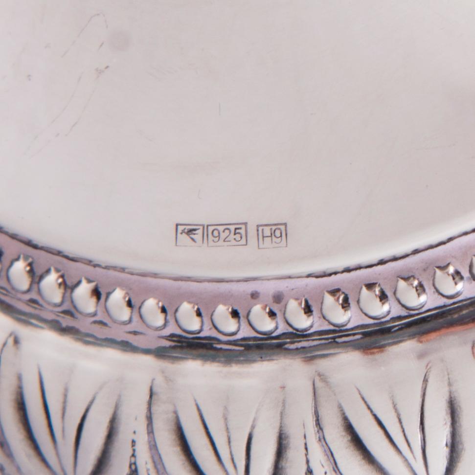 A pair of Gustavian style sterling silver candlesticks, Kultakeskus, Hämeenlinna, Finland 2009.