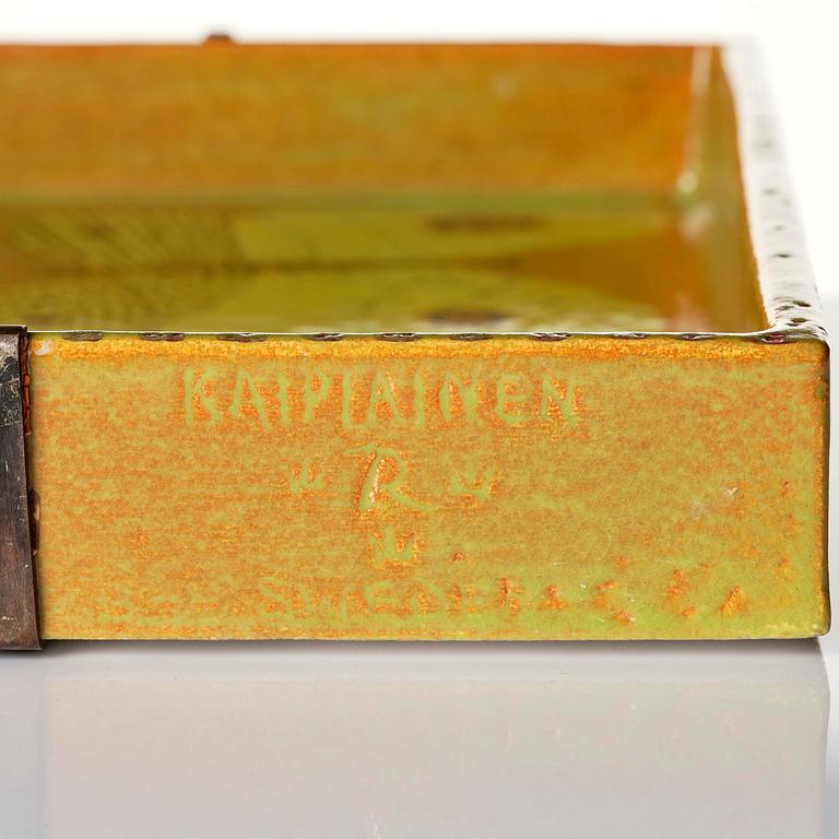 Birger Kaipiainen, fat/bricka, keramik, Rörstrand 1950-tal.