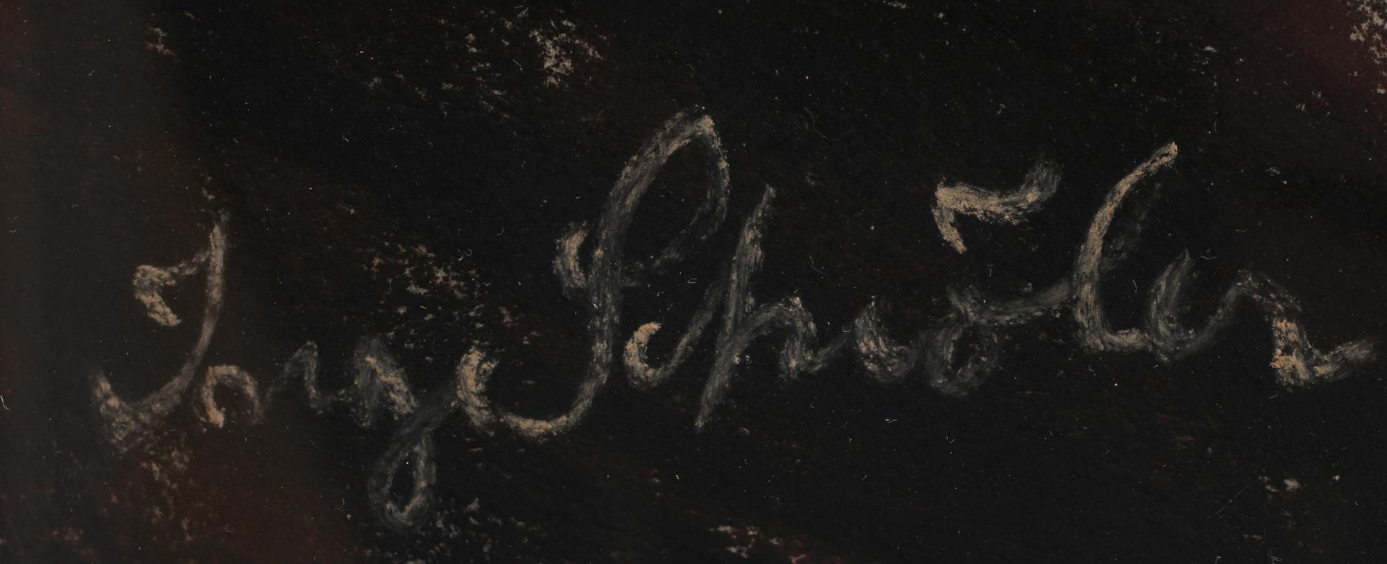 INGE SCHIÖLER, pastell, sign.