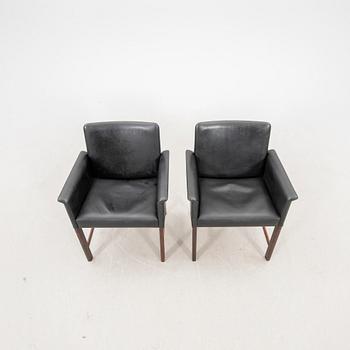A pair of easy chairs by Hans Olsen, Denmark, 1960s.