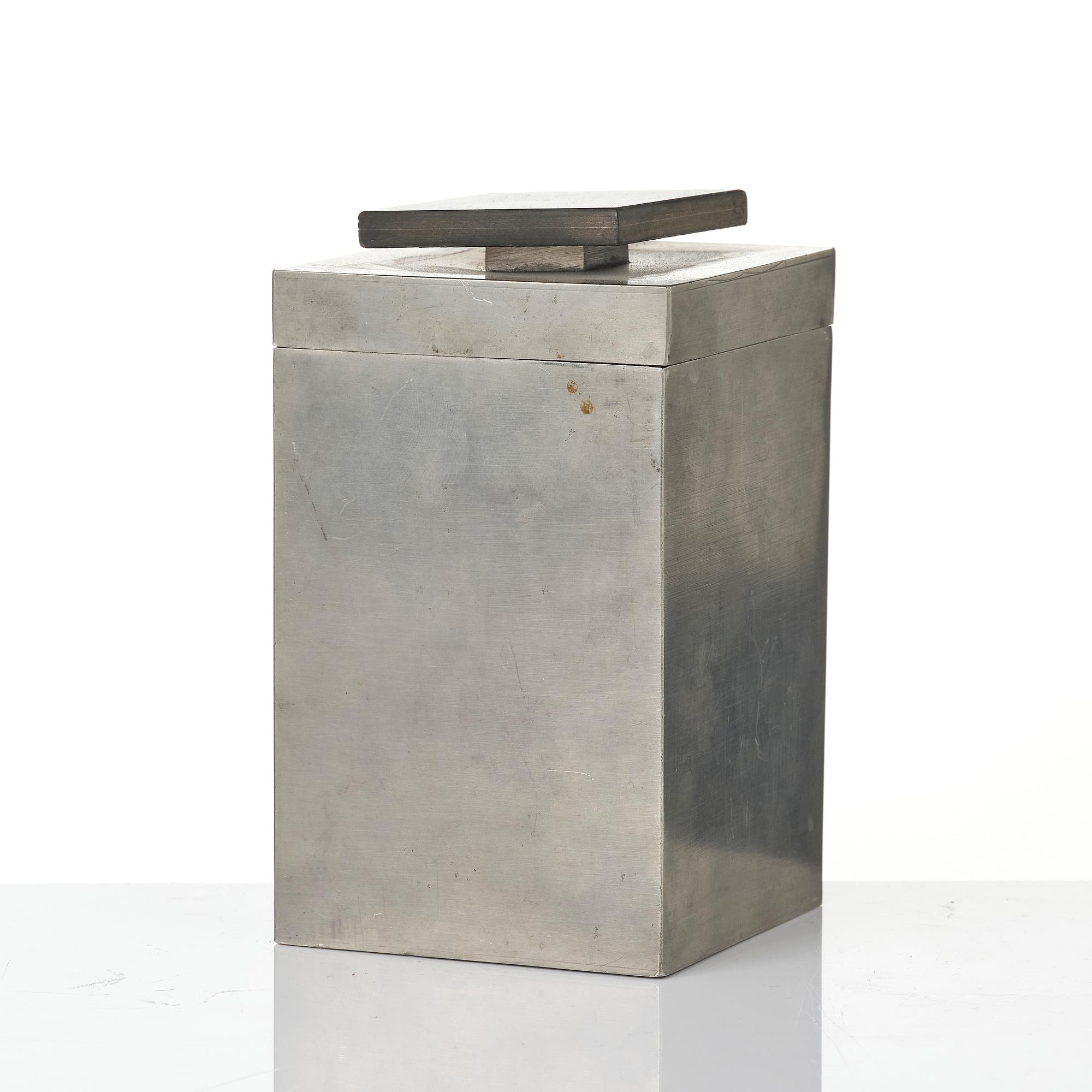 Guldsmedsaktiebolaget (GAB), tobacco jar and bowl, Stockholm, 1930s.