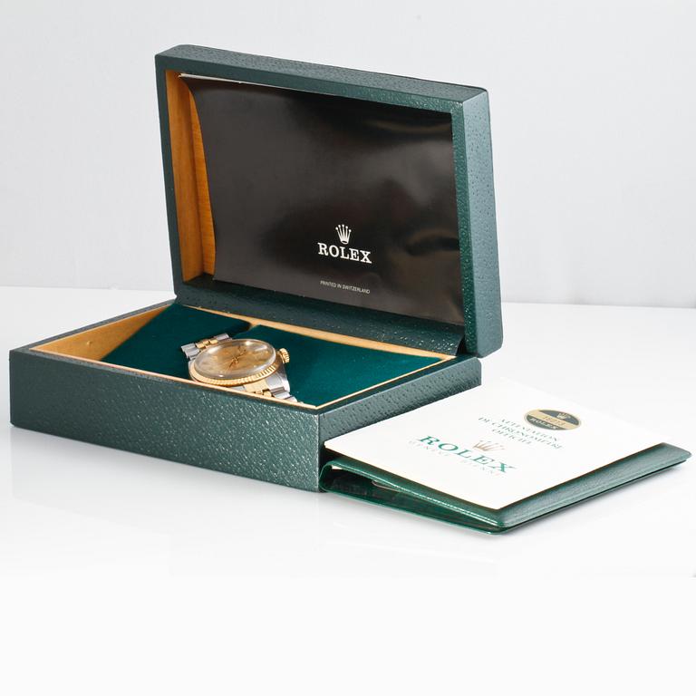 ARMBANDSUR, herr, stål och guld, Rolex Oyster Perpetual Datejust.